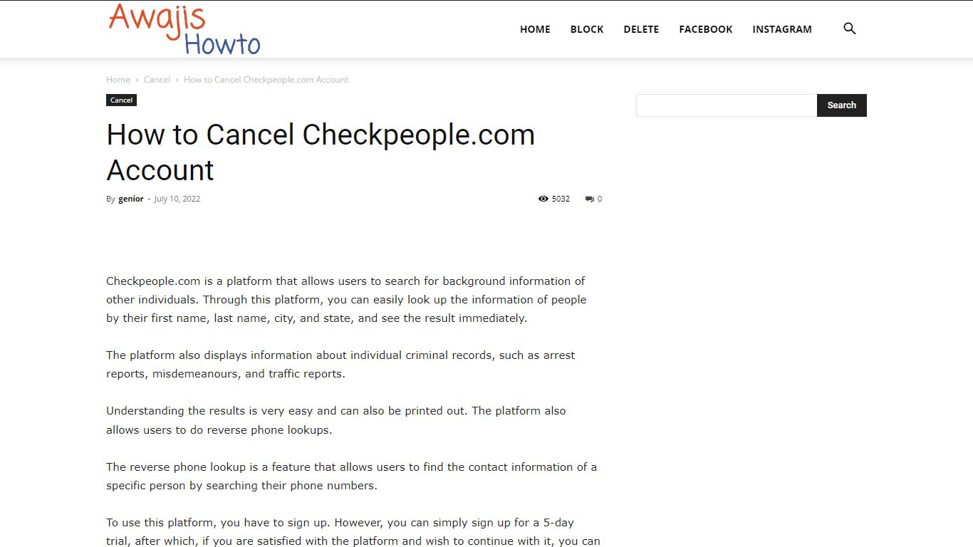 How to Cancel Checkpeople.com Account